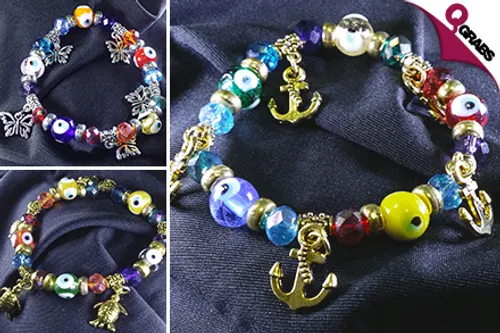 For QR25 Mix things up with Cute Charm Bracelets - Choose from 10 Designs! (QR45 Value)